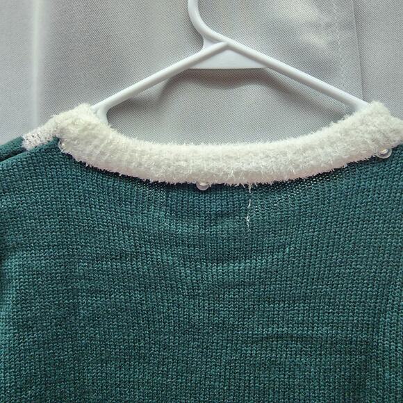 Ugly Christmas Sweater SMALL Merry Christmas Poof New York Santa Clause Contest - Picture 5 of 10